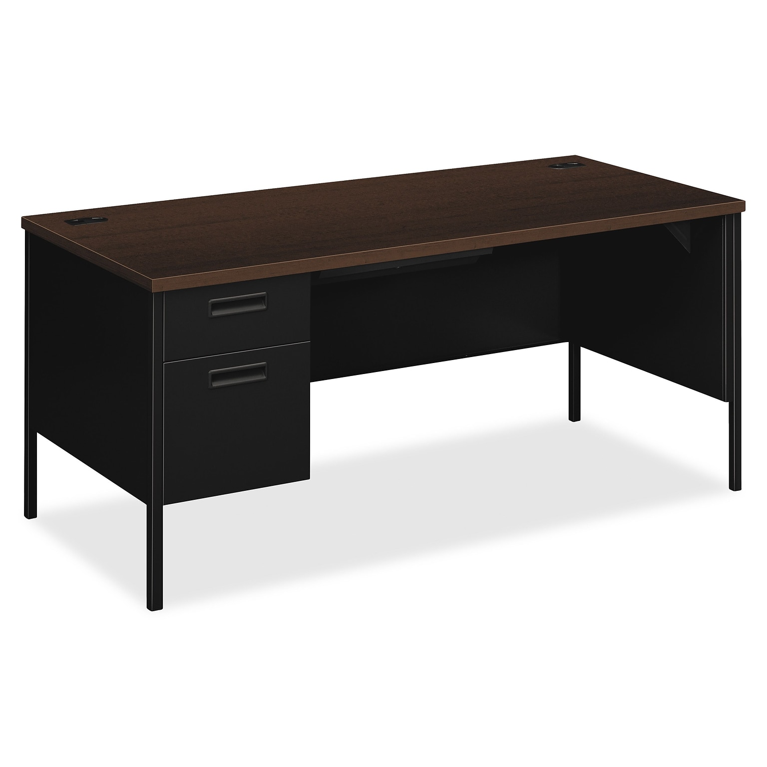 HON® Metro Classic Left Pedestal Desk, 66 x 30 x 29.5, 4 x Box Drawer(s), File Drawer(s), Single Pedestal