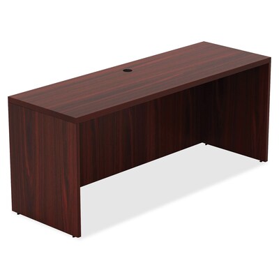Lorell Chateau Series Credenza Desk Shell, 70.9W x 23.6D x 30H, Mahogany (LLR34306)
