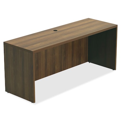 Lorell Chateau Series Credenza Desk Shell, 59W x 23.6D x 30H, Walnut (LLR34311)