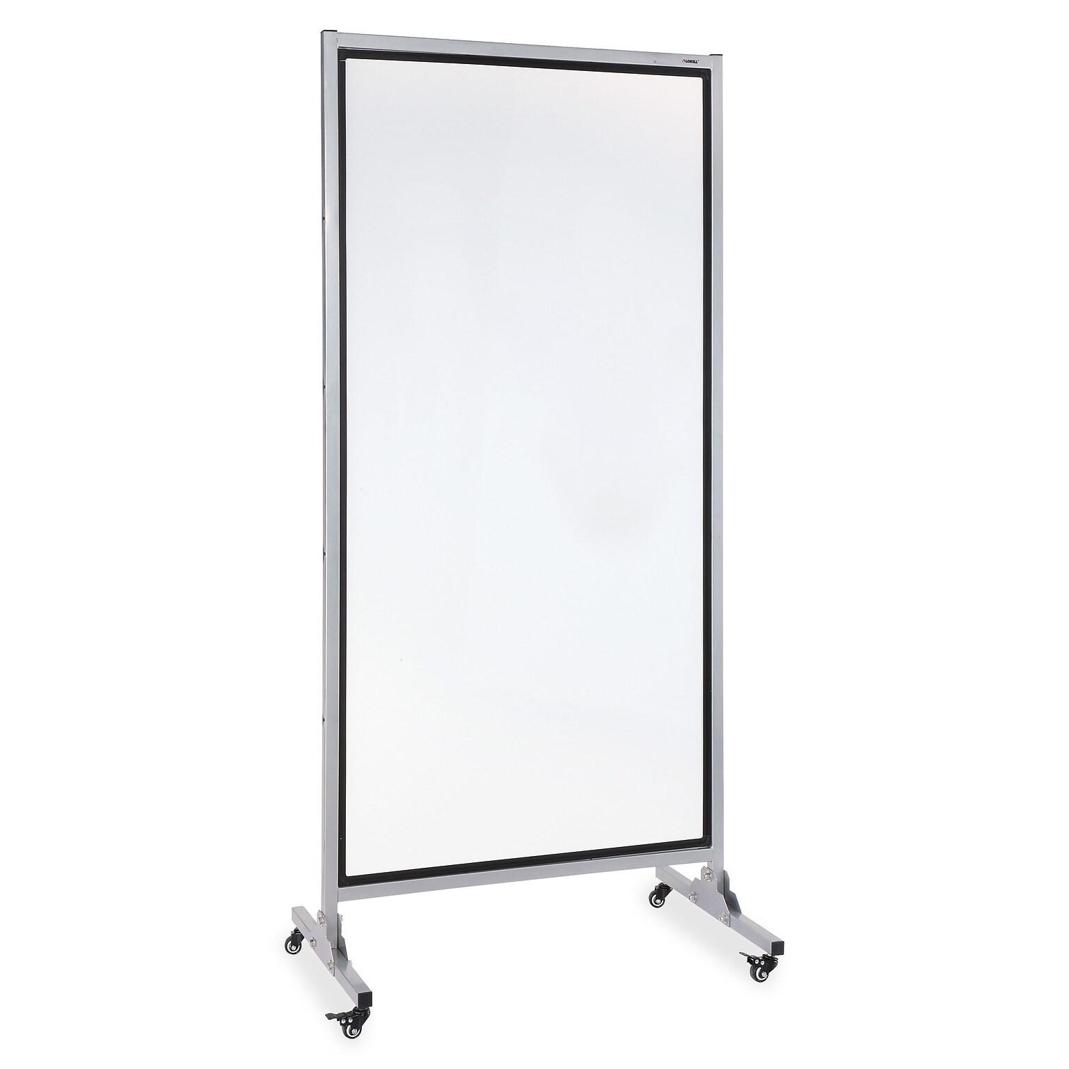 Lorell Double Sided Magnetic Mobile Dry-Erase Whiteboard Easel, 37.5 x 82.5 (LLR55630)