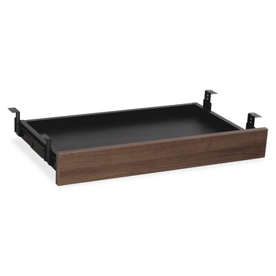 Lorell Universal Center Drawer, 16.7W x 28.4L x 5.1H, Walnut Laminate (LLR69993)