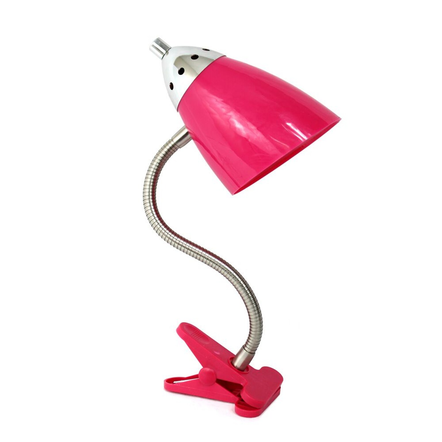 All the Rages Limelights LD2001-PNK Gooseneck Clip Light, Pink