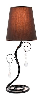 All the Rages Simple Designs LT2010-BWN Table Lamp, Twisted Vine