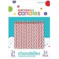 Amscan Spiral Birthday Candle, 2.5, Red, 12/Pack, 24 Per Pack (17105.06)