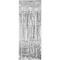 Amscan Metallic Curtains; 8 x 3, Silver