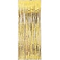 Amscan Metallic Curtains, 8' x 3', Gold, 4/Pack (24200.19)