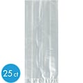 Amscan Party Bags, Clear Cellophane, 25 Bags/Pack, 9 Packs/Carton (37102.86)