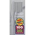 Amscan Big Party Pack Mid Weight Knife, Silver, 3/Pack, 100 Per Pack (43603.18)