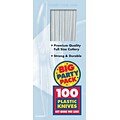 Amscan Big Party Pack Mid Weight Knife, Clear, 3/Pack, 100 Per Pack (43603.86)