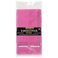 Amscan Paper Tablecover, 3-Ply, Bright Pink, 9/Pack (57115.103)