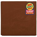 Amscan Big Party Pack Dinner Napkin, 2-Ply, Chocolate Brown, 6/Pack, 50 Per Pack (62215.111)