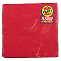 Amscan Big Party Pack Dinner Napkin, 2-Ply, Apple Red, 6/Pack, 50 Per Pack (62215.40)