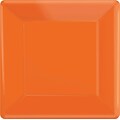 Amscan 7 x 7 Orange Square Plate, 9/Pack, 20 Per Pack (64020.05)