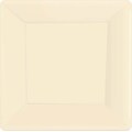Amscan 7 x 7 Vanilla Creme Square Plate, 9/Pack, 20 Per Pack (64020.57)