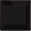 Amscan 10 x 10 Jet Black Square Plate, 4/Pack, 20 Per Pack (69920.1)