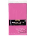 Amscan 54 x 108 Bright Pink Plastic Table cover, 12/Pack (77015.103)