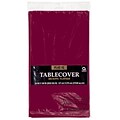 Amscan Plastic Tablecover, 54L x 108W, Berry, 12/Pack (77015.27)