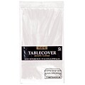 Amscan 54 x 108 Clear Plastic Tablecover, 12/Pack (77015.86)