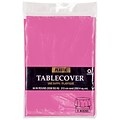 Amscan 84 Bright Pink Plastic Round Tablecover, 9/Pack (77018.103)