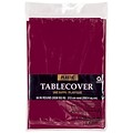 Amscan 84 Berry Plastic Round Tablecover, 9/Pack (77018.27)