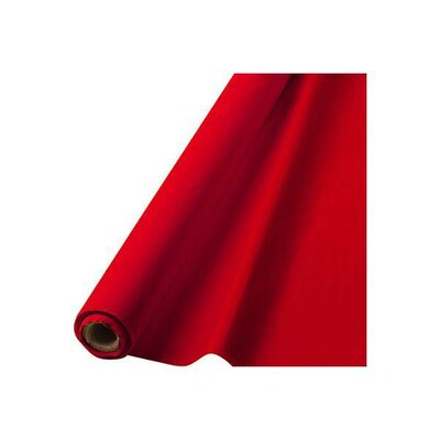 Amscan Plastic Table Roll, 40 x 100, Apple Red (77020.4)