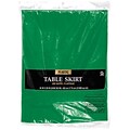 Amscan 14 x 29 Green Plastic Tableskirt, 4/Pack (77025.03)