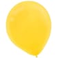Amscan Solid Color Latx Balloons Packaged, 12'', Yellow Sunshine, 4/Pack, 72 Per Pack (113250.09)