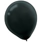Amscan Solid Color Latex Balloons Packaged, 12'', Black, 4/Pack, 72 Per Pack (113250.1)