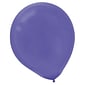 Amscan Solid Color Packaged Latex Balloons, 12", New Purple, 4/Pack, 72 Per Pack (113250.106)