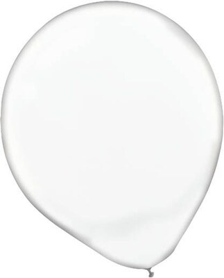 Amscan Solid Color Latex Balloons Packaged, 12'', 4/Pack, Clear, 72 Per Pack (113250.86)