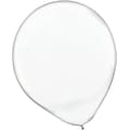 Amscan Solid Color Latex Balloons Packaged, 12, 4/Pack, Clear, 72 Per Pack (113250.86)