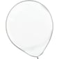 Amscan Solid Color Latex Balloons Packaged, 12'', 4/Pack, Clear, 72 Per Pack (113250.86)