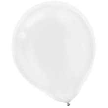 Amscan Pearlized Latex Balloons Packaged, 12, 3/Pack, White, 72 Per Pack (113251.08)