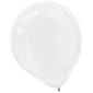 Amscan Pearlized Latex Balloons Packaged, 12'', 3/Pack, White, 72 Per Pack (113251.08)