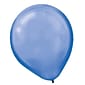 Amscan Pearlized Packaged Latex Balloons, 12", Bright Royal Blue, 3/Pack, 72 Per Pack (113251.105)