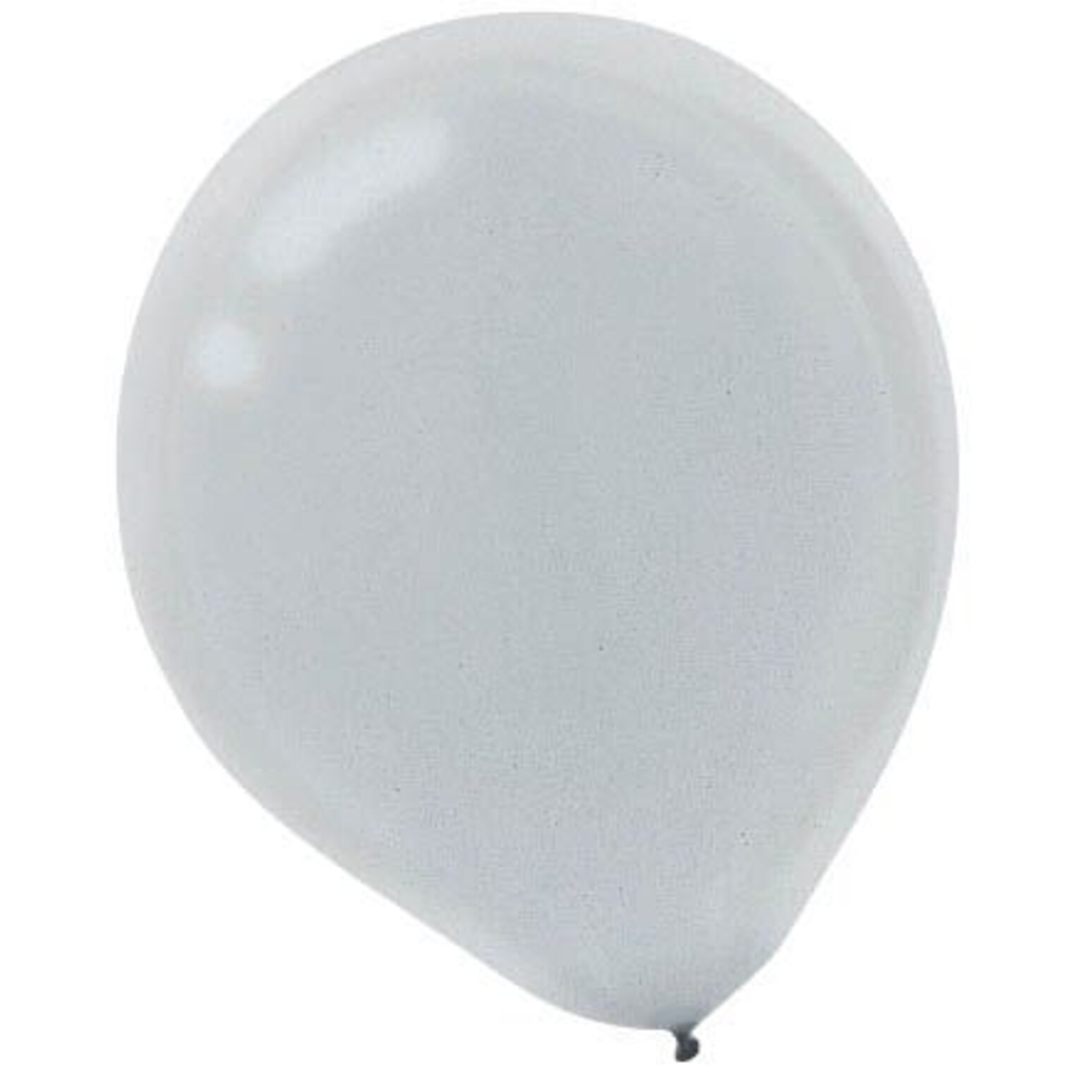Amscan Pearlized Latex Balloons Packaged, 12, 3/Pack, Silver, 72 Per Pack (113251.18)
