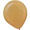 Amscan Pearlized Latex Balloons Packaged, 12, 3/Pack, Gold, 72 Per Pack (113251.19)