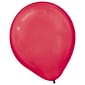 Amscan Pearlized Latex Balloons Packaged, 12, 3/Pack, Apple Red, 72 Per Pack (113251.4)