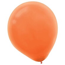 Amscan Solid Color Packaged Latex Balloons, 12, Orange Peel, 18/Pack, 15 Per Pack (113252.05)