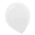 Amscan Solid Color Latex Balloons Packaged, 12 18/Pack, White, 15 Per Pack (113252.08)