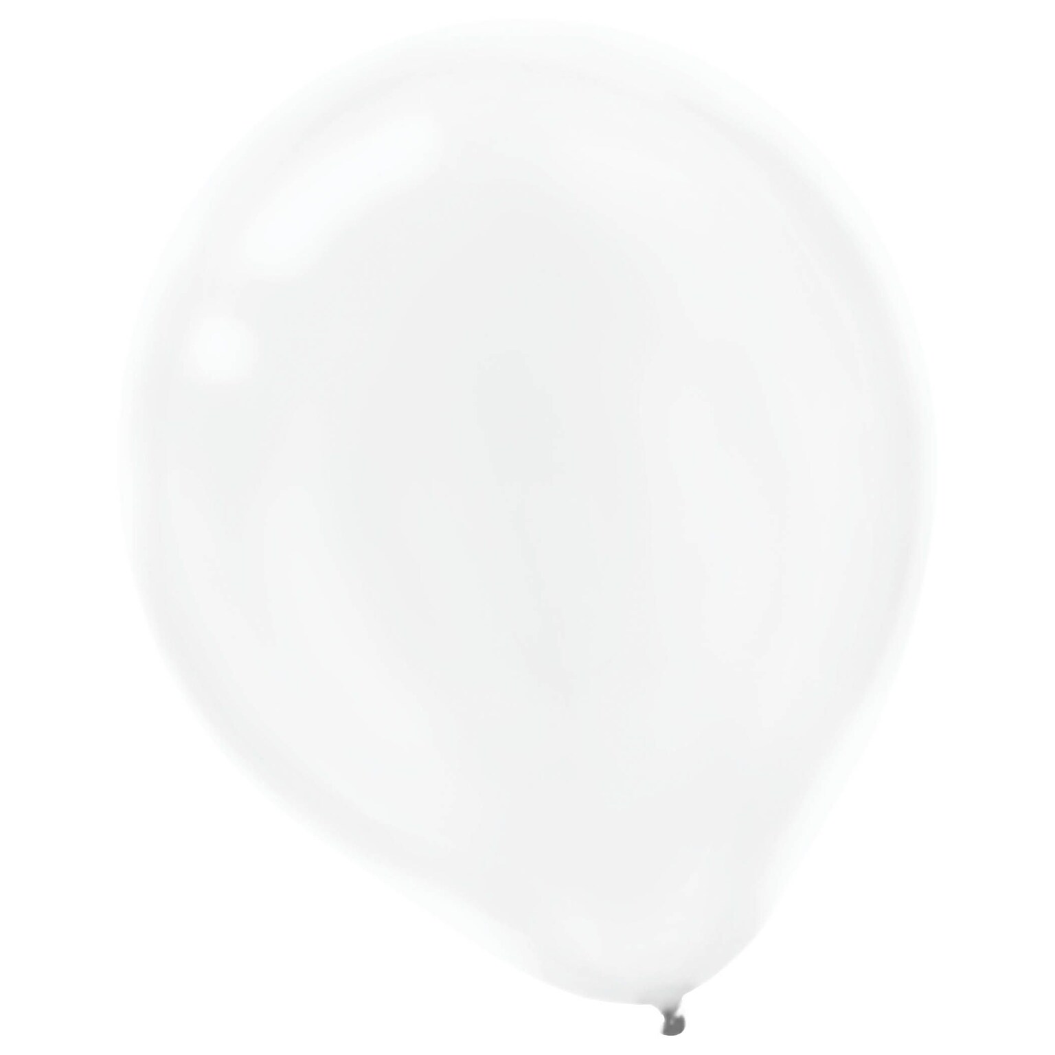 Amscan Pearlized Latex Balloons Packaged, 12, 16/Pack, White, 15 Per Pack (113253.08)