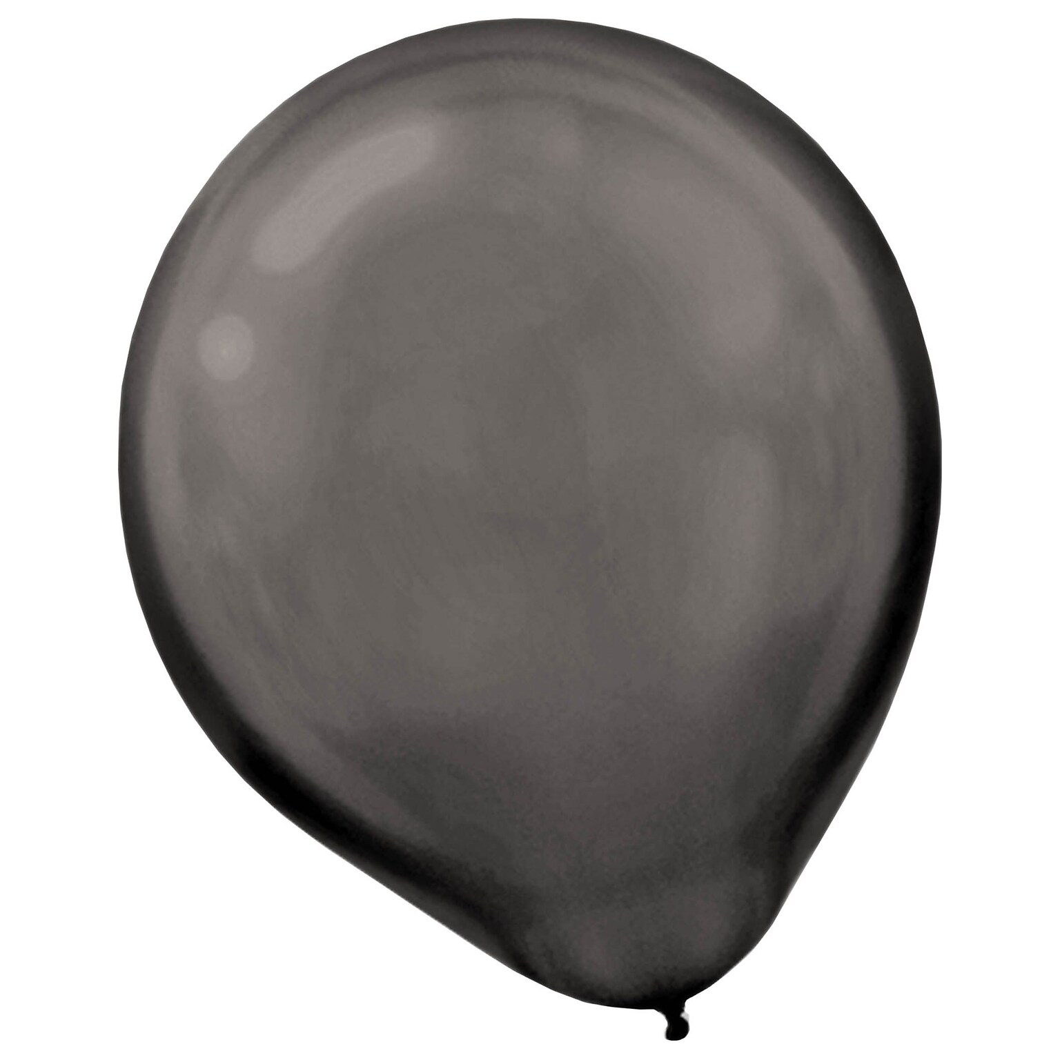 Amscan Pearlized Latex Balloons Packaged, 12, 16/Pack, Black, 15 Per Pack (113253.1)