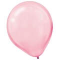 Amscan Pearlized Latex Balloons Packaged, 12, 16/Pack, New Pink, 15 Per Pack (113253.109)