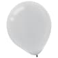 Amscan Pearlized Latex Balloons Packaged, 12'', 16/Pack, Silver, 15 Per Pack (113253.18)