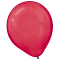 Amscan Pearlized Packaged Latex Balloons, 12, Apple Red, 16/Pack, 15 Per Pack (113253.4)
