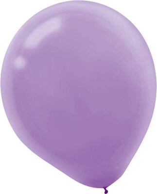 Amscan Solid Color Packaged Latex Balloons, 9, Lavender, 18/Pack, 20 Per Pack (113255.04)