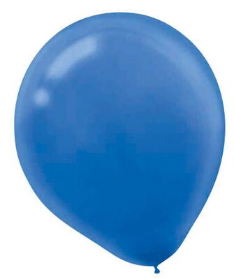 Amscan Solid Color Latex Balloons Packaged, 9, 18/Pack, Bright Royal Blue, 20 Per Pack (113255.105