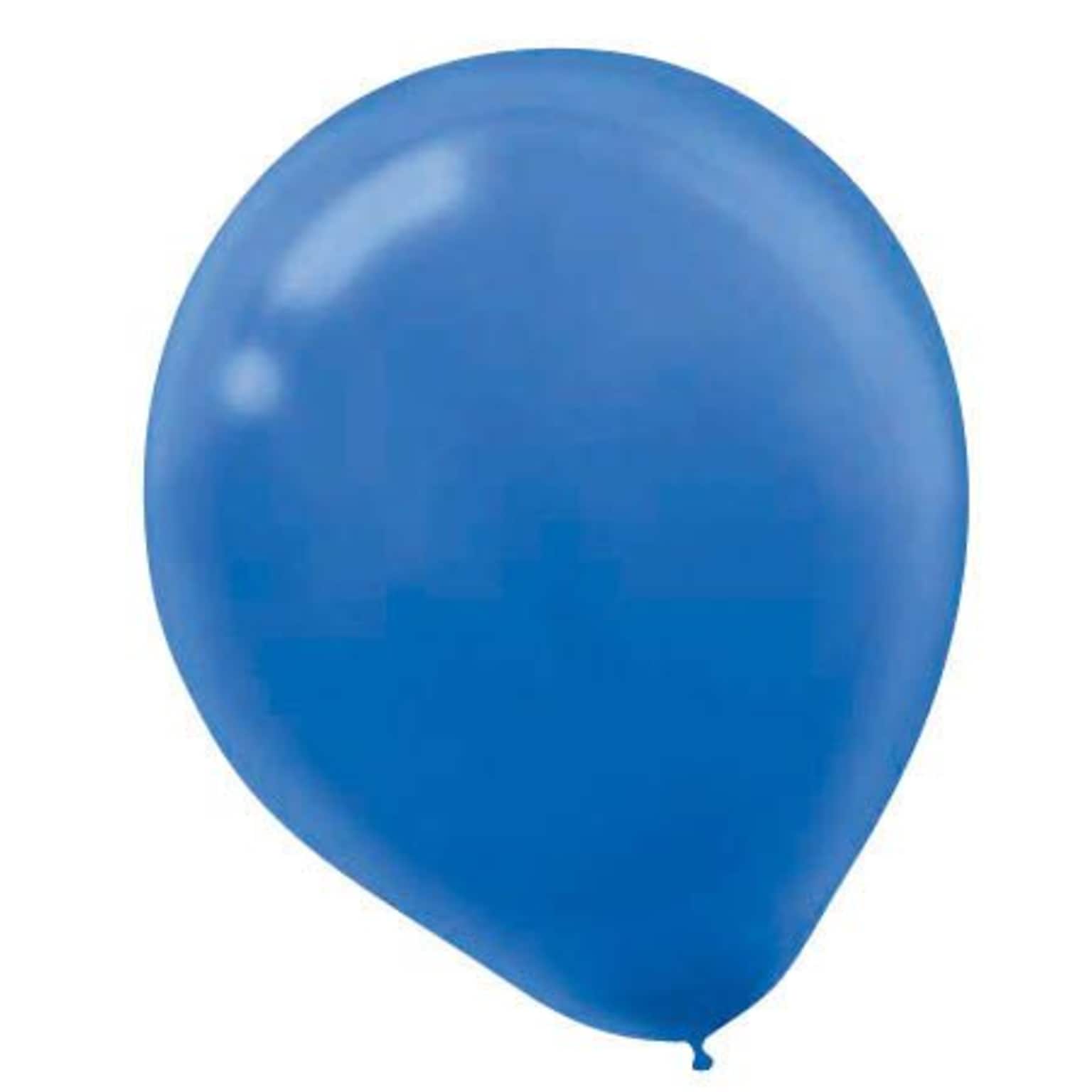 Amscan Solid Color Latex Balloons Packaged, 9, 18/Pack, Bright Royal Blue, 20 Per Pack (113255.105)