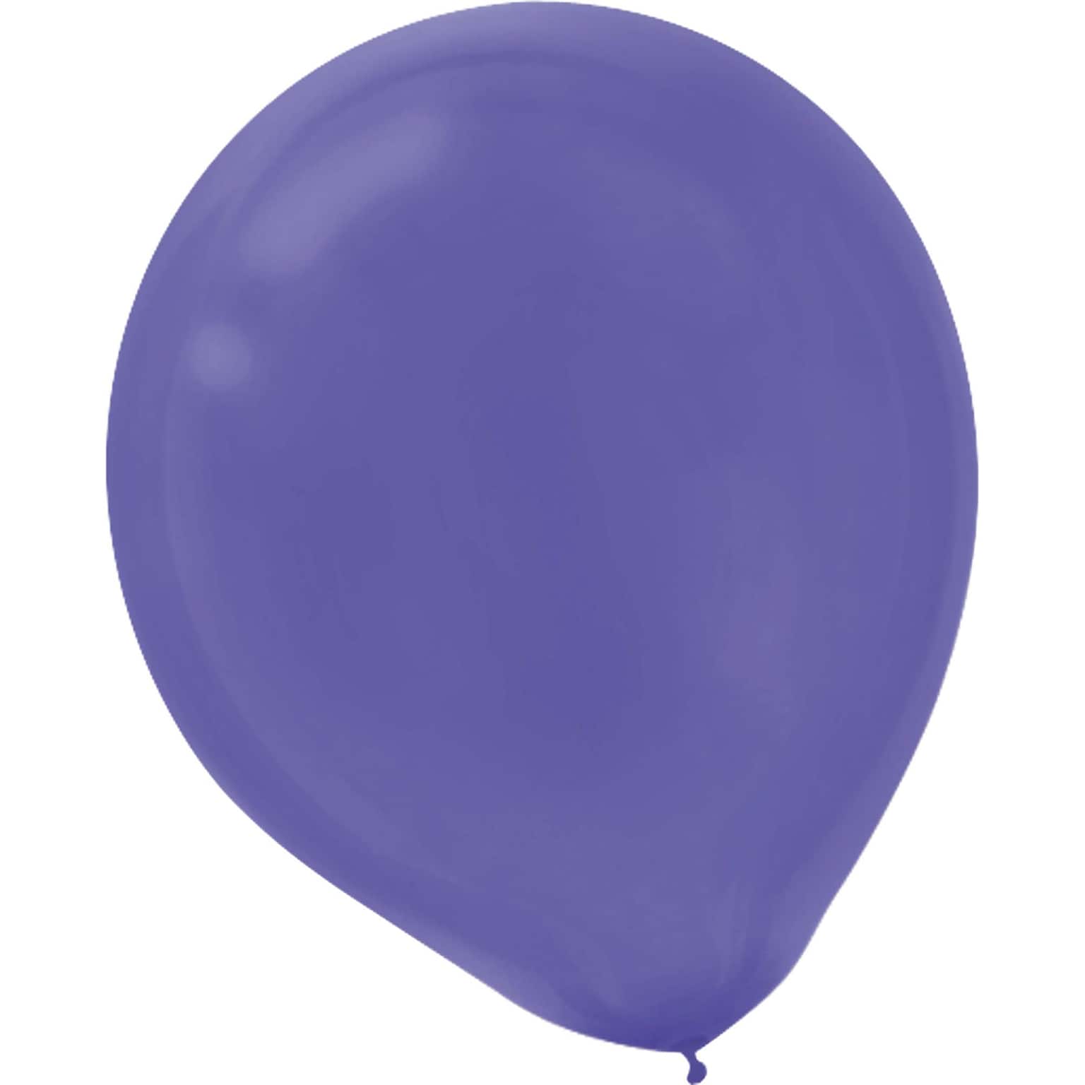Amscan Solid Color Latex Balloons Packaged, 9, 18/Pack, New Purple, 20 Per Pack (113255.106)