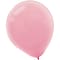Amscan Solid Color Latex Balloons Packaged, 9, 18/Pack, New Pink, 20 Per Pack (113255.109)